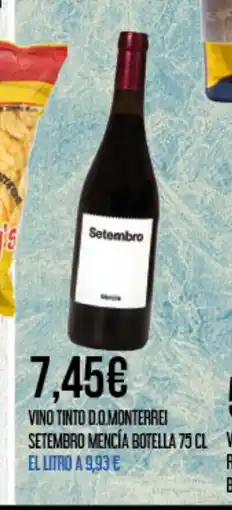 Claudio Vino tinto d.o.monterrei setembro mencía botella oferta