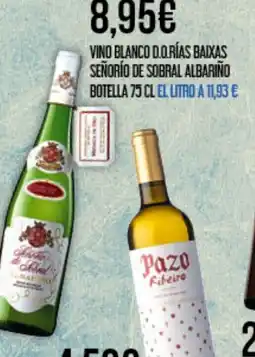 Claudio Vino blanco d.o.rías baixas señorío de sobral albariño botella oferta