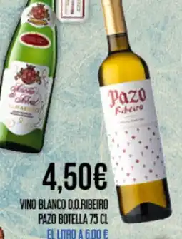 Claudio Vino blanco d.o.ribeiro pazo botella oferta