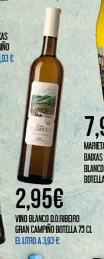 Claudio Vino blanco do ribeiro gran campiño botella oferta