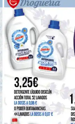 Claudio DISICLÍN Detergente líquido acción total 52 lavados oferta
