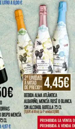 Claudio Bebida alma atlántica albariño, mencía rosé o blanca sin alcohol botella oferta