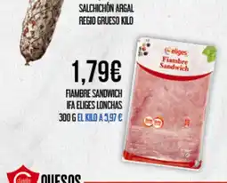 Claudio IFA ELIGES Fiambre sandwich lonchas oferta