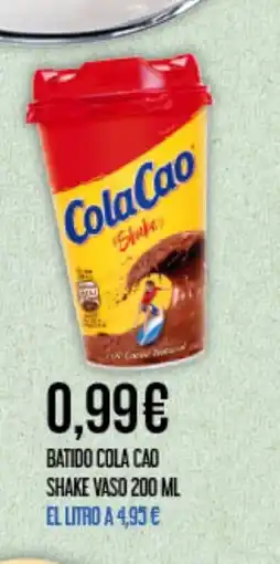 Claudio COLA CAO Batido shake vaso oferta