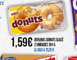 Claudio DONUTS Berlinas glacé 2 unidades oferta