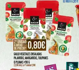 Claudio GALLO Vegetales ensaladas pajaritas, margaritas, tulipanes oferta