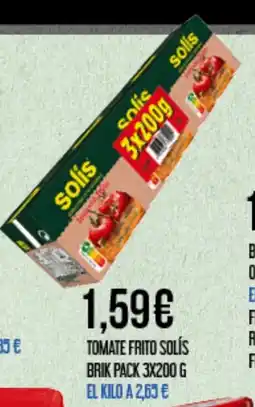 Claudio SOLÍS Tomate frito brik oferta