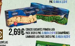 Claudio CIDACOS Guisantes primera lata oferta