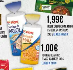 Claudio IFA ELIGES Tortitas de arroz o maíz oferta