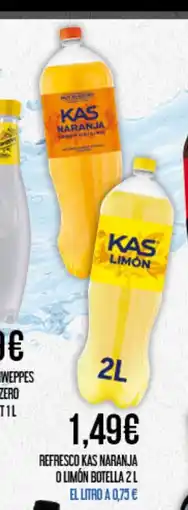 Claudio KAS Refresco naranja o limón botella oferta