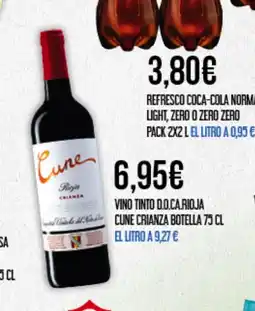 Claudio CUNE Vino tinto d.o.ca.rioja crianza botella oferta