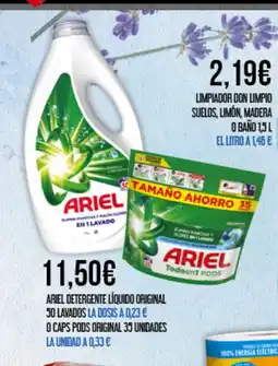 Claudio ARIEL Detergente líquido original oferta