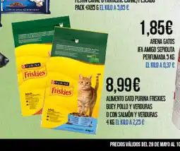 Claudio FRISKIES Alimento gato purina buey pollo y verduras o con salmón y verduras oferta