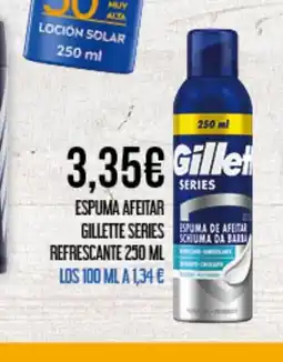 Claudio GILLETTE Espuma afeitar series puma de afetar oferta
