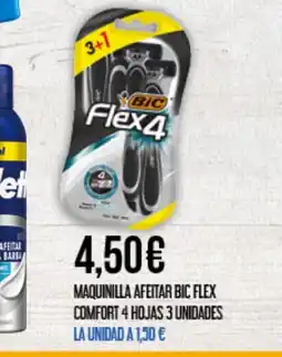 Claudio BIC Maquinilla afeitar flex comfort 4 hojas 3 unidades oferta