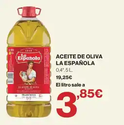 Hipercor LA ESPAÑOLA Aceite de oliva oferta