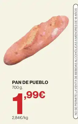 Hipercor Pan de pueblo oferta
