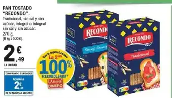 RECONDO Pan tostado