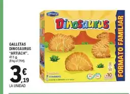 E.Leclerc ARTIACH Galletas dinosaurus oferta