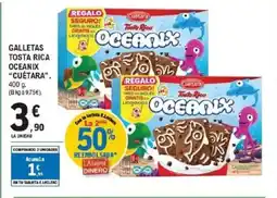 E.Leclerc CUÉTARA Galletas tosta rica oceanix oferta