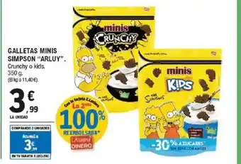 E.Leclerc ARLUY Galletas minis simpson oferta