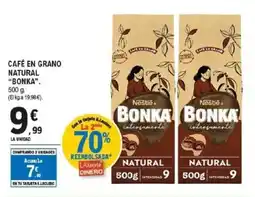 E.Leclerc BONKA Café en grano natural oferta
