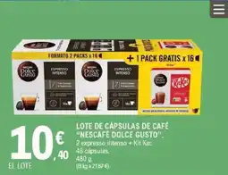 E.Leclerc NESCAFÉ DOLCE GUSTO Lote de cápsulas de café oferta