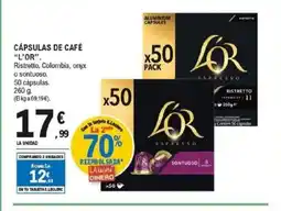 E.Leclerc l'OR Cápsulas de café oferta