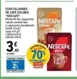 E.Leclerc NESCAFE Especialidades de café soluble oferta
