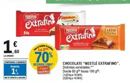 E.Leclerc NESTLÉ EXTRAFINO Chocolate oferta