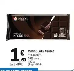 E.Leclerc ELIGES Chocolate negro oferta