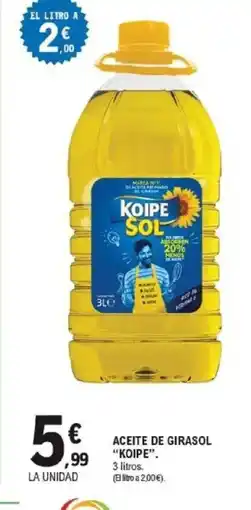 E.Leclerc KOIPE Aceite de girasol oferta