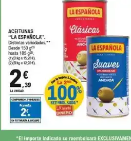 E.Leclerc LA ESPAÑOLA Aceitunas oferta