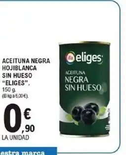E.Leclerc ELIGES Aceituna negra hojiblanca sin hueso oferta