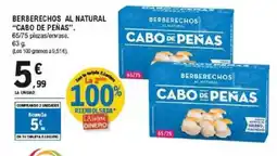 E.Leclerc CABO DE PEÑAS Berberechos al natural oferta