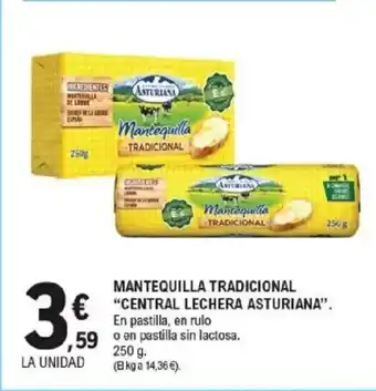 E.Leclerc CENTRAL LECHERA ASTURIANA Mantequilla tradicional oferta