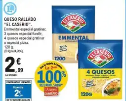 E.Leclerc EL CASERIO Queso rallado oferta