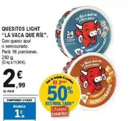 E.Leclerc LA VACA QUE RIE Quesitos light oferta