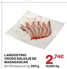Supercor Langostino crudo salvaje de madagascar oferta