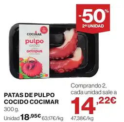Supercor COCIMAR Patas de pulpo cocido oferta