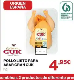 Supercor CUK Pollo listo para asar gran oferta