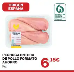 Supercor Pechuga entera de pollo formato ahorro oferta