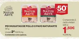 Supercor NATURARTE Pechuguitas de pollo o pavo oferta