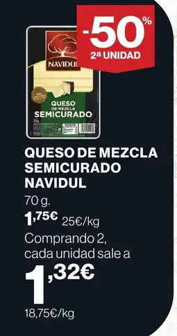 Supercor NAVIDUL Queso de mezcla semicurado oferta