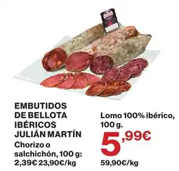 Supercor Embutidos de bellota ibéricos julián martín oferta