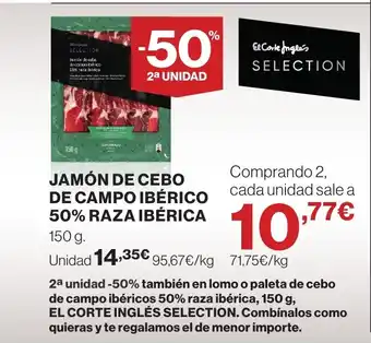 Supercor Jamón de cebo de campo ibérico 50% raza ibérica oferta