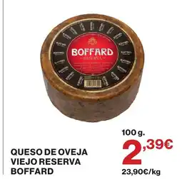 Supercor BOFFARD Queso de oveja viejo reserva oferta