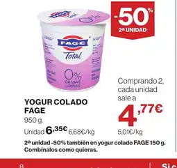 Supercor FAGE Yogur colado oferta