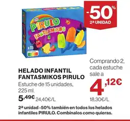 Supercor PIRULO Helado infantil fantasmikos oferta