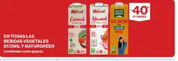 Supercor En todas las bebidas vegetales ecomil y naturgreen oferta